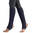 thumbnail image 1 of Women Stockings Open Heel Knee High Leg Warmers Ribbed Knit for Yoga Ballet Dancing Lounging, 1 of 8