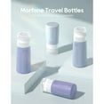 thumbnail image 3 of Morfone 16 Pack Silicone Travel Bottles Set for Toiletries TSA Approved Travel Containers Leakproof Squeezable Refillable Travel Accessories 2oz 3oz for Shampoo Conditioner Lotion Liquids (Blue), 3 of 8