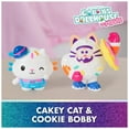thumbnail image 2 of Gabby's Dollhouse Movie Figures: Cakey Cat & Cookie Bobby with Accessories, 2 of 10
