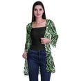 thumbnail image 2 of Moomaya Womens Gerorgette Cover Ups For Swimwear Printed Long Sleeve Short Shrug, 2 of 5