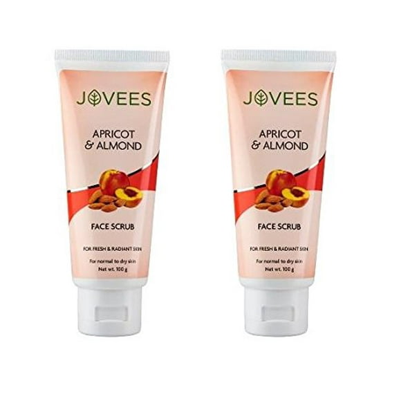 Jovees Facial Scrub - Apricot & Almond (100G) (Pack Of 2)