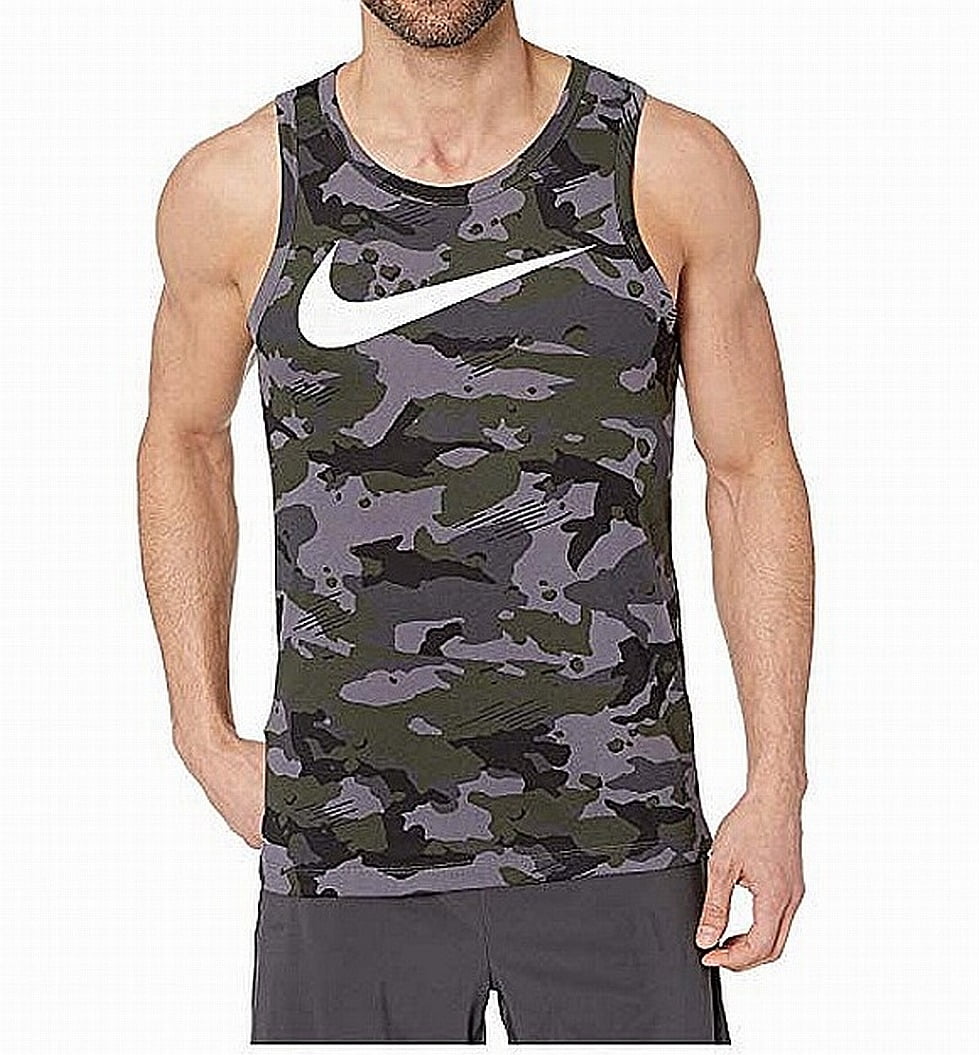 nike men's dry camo swoosh tank top