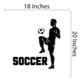 thumbnail image 4 of Sports Wall Decals for Boys Bedroom - Bouncing Football On Knee Ball DIY & Creativity Boy Girl Bedroom Wall Sticker - Size: 18 In x 20 In, 4 of 5