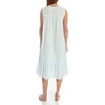 thumbnail image 4 of Women's La Cera 1250G 100% Cotton Woven Crochet Sleeveless Gown (Blue M), 4 of 4