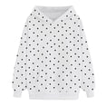 thumbnail image 4 of Oversize Hoodie for Women Cute Polka Dot Print Long Sleeve with Pocket Fashion Y2K Workout Hooded Sweatshirts, 4 of 4