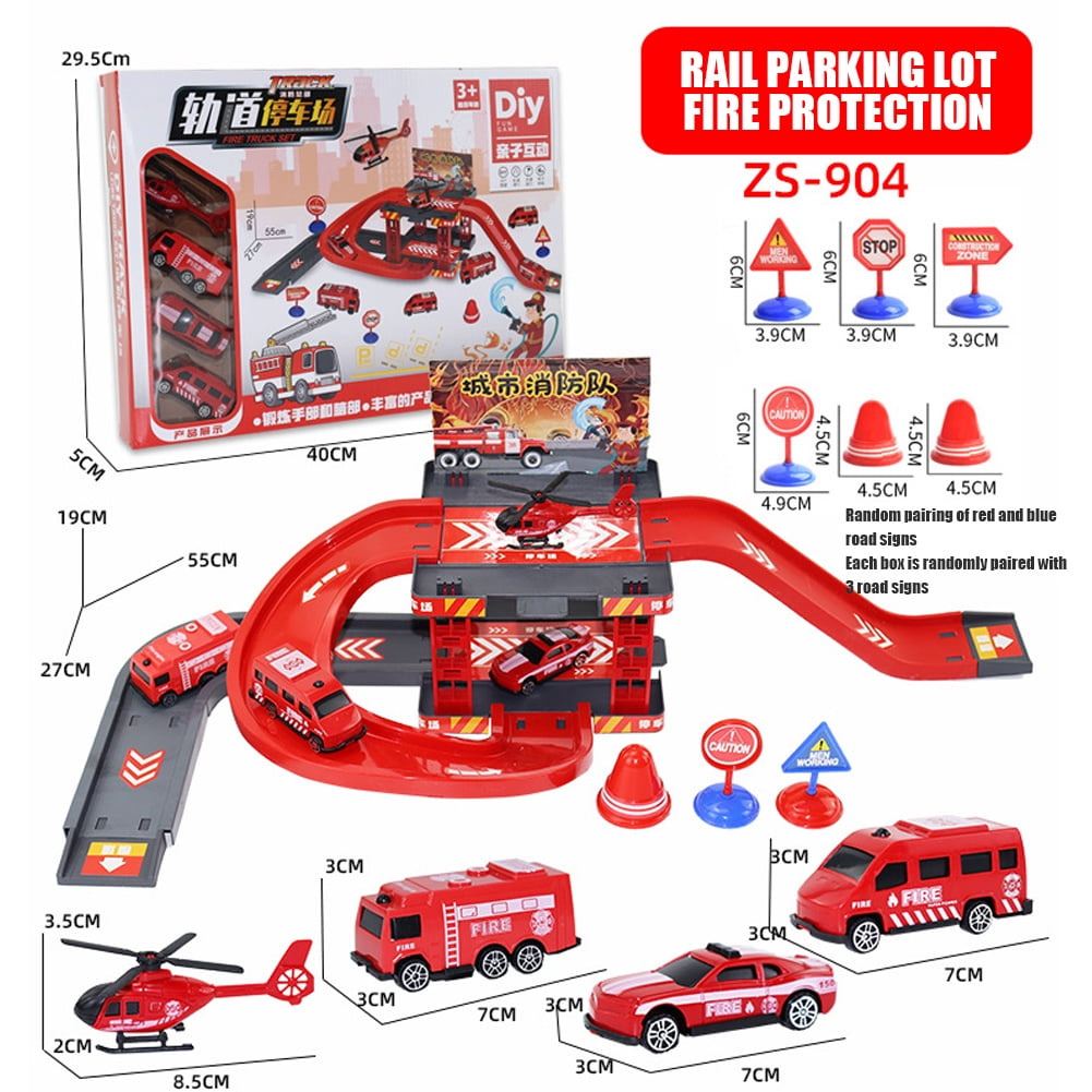 CSCHome Small Car Toy Sets, Car Parking Toys, PullBack Car Toy Sets