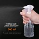 thumbnail image 3 of CHAO Botella de spray vacía de 200 ml - 3 piezas, botella de spray Botella de spray Botellas de spray vacías de plástico transparente para peluquería Planta Flores Pulverizador de agua Peluquería, 3 of 5