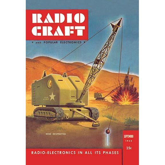 Radio Craft: Mine Destroyer-Fine Art Canvas Print (20" x 30")