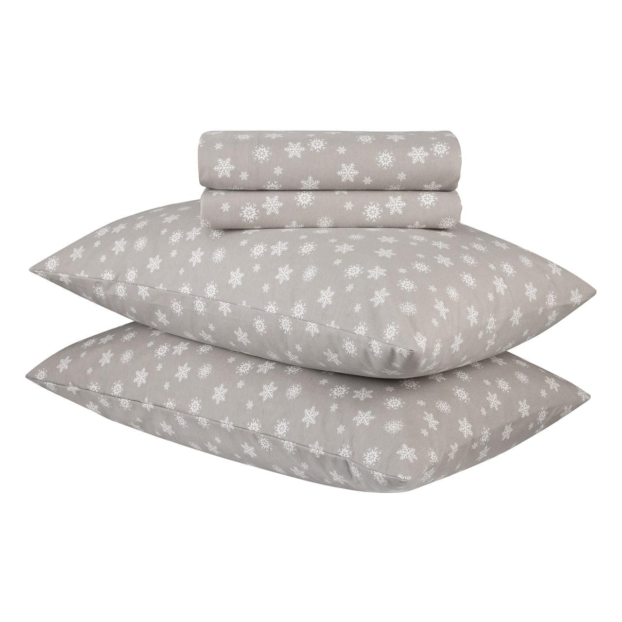Holiday Flannel Sheet Set, Botanical