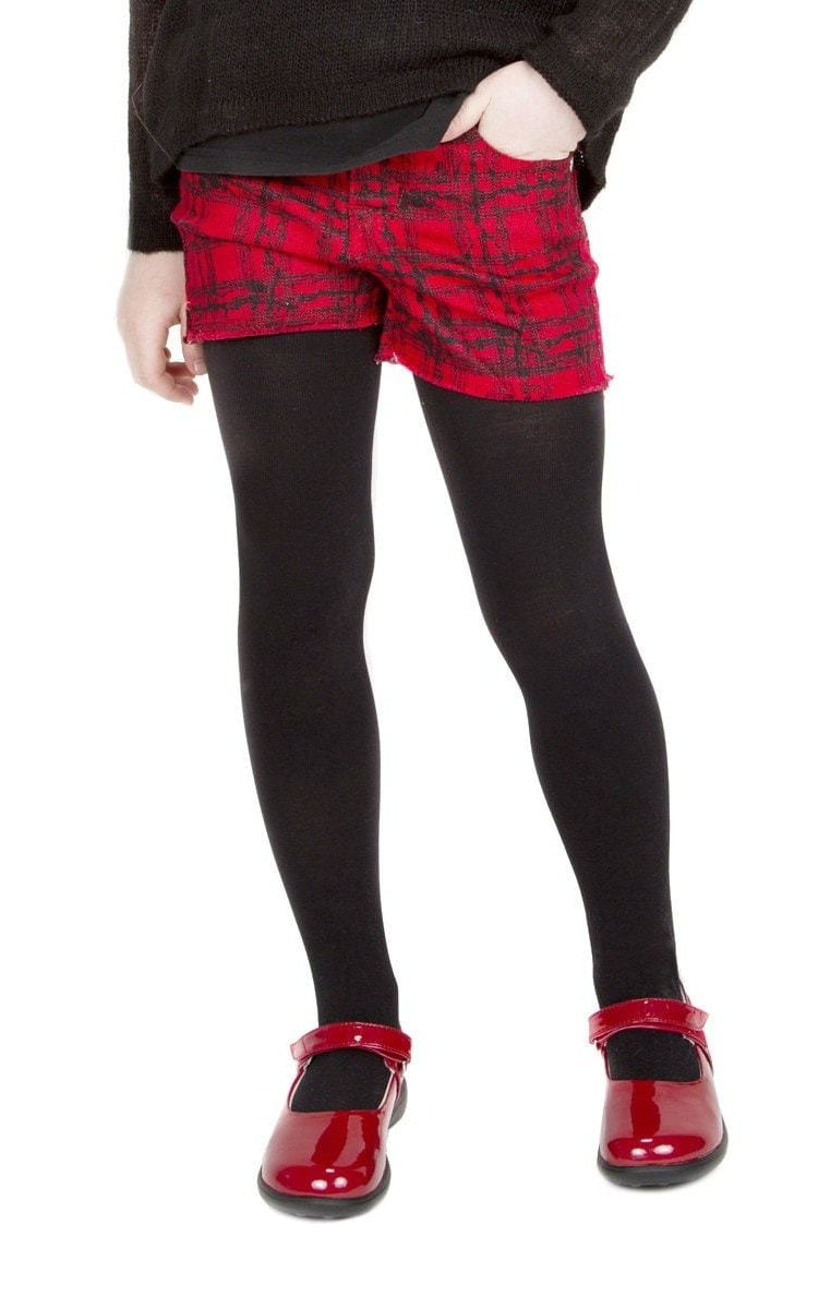 fleece lined girls tights