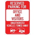 thumbnail image 1 of SignMission A-1824-22774 18 x 24 in. Aluminum Sign - Unauthorized Vehicles Towed Away, 1 of 1