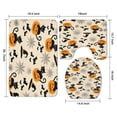 thumbnail image 3 of Black Cat Pumpkin Halloween Pattern Bathroom Rugs Sets 3 Piece,Toilet Cover Set,Absorbent Non Slip Bathroom Mats Sets with U-Shaped Contour Rug Toilet Rug Set, 3 of 5