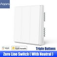 thumbnail image 1 of Amdohai Wall Switch D1 ZigBee Smart Light Remote Control Wireless Line Fire Wire With/NO Neutral 1/2/3 Key Switchs, 1 of 7
