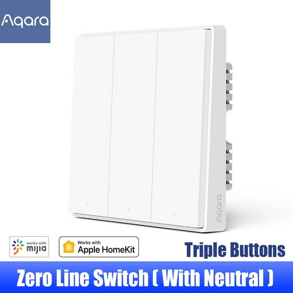 Amdohai Wall Switch D1 ZigBee Lumière Intelligente Télécommande Ligne Sans Fil Fil de Feu Avec/sans Neutre 1/2/3 Touches Switchs