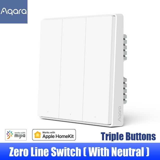 Amdohai Wall Switch D1 ZigBee Smart Light Remote Control Wireless Line Fire Wire With/NO Neutral 1/2/3 Key Switchs