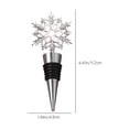 thumbnail image 3 of TIMIFIS Wine Bottle Stopper Unique Snowflake Alloy Wine Bottle Stopper Christmas Party Bar Gift Home Decoration, 3 of 6