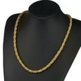 thumbnail image 2 of QQTDFG New Fashion 6/8/10mm Mens Chain Stainless Steel Byzantine Link Necklace Bracelet-Gold Tone-8mm-10 inch bracelet, 2 of 9