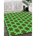 thumbnail image 3 of Ahgly Company Machine Washable Indoor Rectangle Transitional Neon Green Area Rugs, 8' x 10', 3 of 7