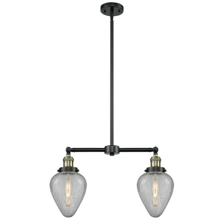 

Innovations Lighting 209 Geneseo Geneseo 2 Light 21 Wide Linear Chandelier - Black /
