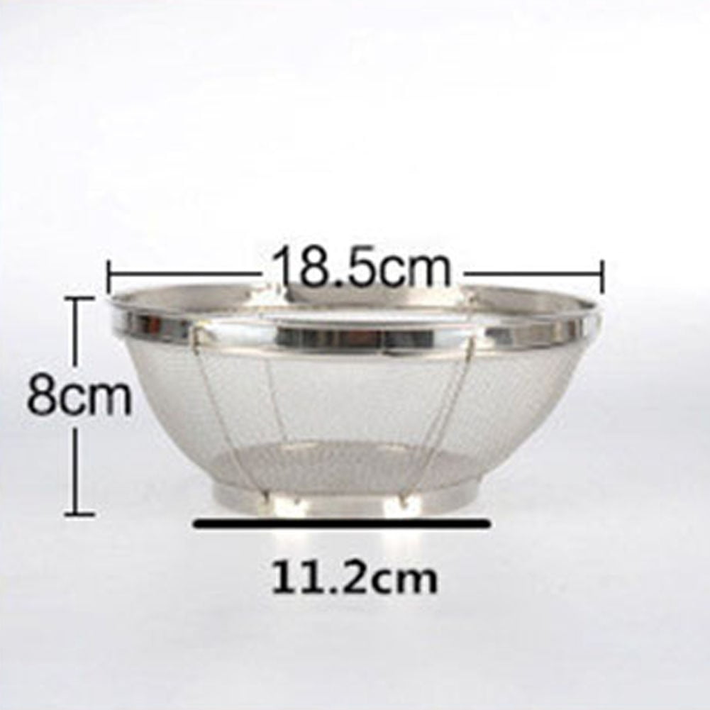 FANJIE Large Fine Mesh Pasta Strainer, Metal Colander for Rice, Quinoa