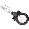 thumbnail image 2 of Gancho de remolque, gancho de remolque CNC para automóviles europeos, ajuste universal, accesorios de anillo Qvant de carreras utilizados en automóviles europeos para remolques, aleación (negro), 2 of 5