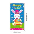 thumbnail image 2 of Easter Rabbit Themed Door Curtain - Festive Hanging Decor For Home Party, Garden Wall & Room Background, Lightweight Reusable Backdrop, Easter & Year of The Horse 2026 Holiday, 35.4*70.8in, B, 2 of 10