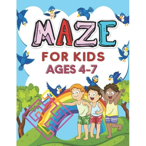 Maze for Kids Ages 4-7: A challenging and fun maze for kids by solving mazes