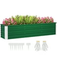 thumbnail image 1 of Outsunny Galvanized Raised Garden Bed, Elevated Large Metal Planter Box, 1 of 10