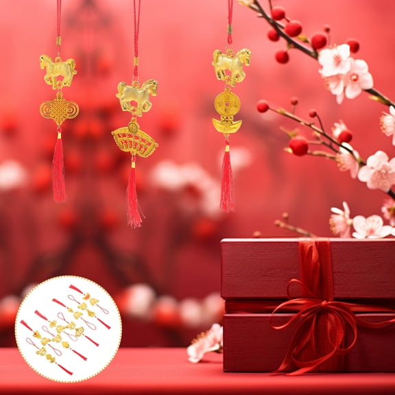 NICEXMAS New Year Ceiling Decorations, Multi-Color Plastic, Lightweight and Easy to Install for Festive Party and Home Decor