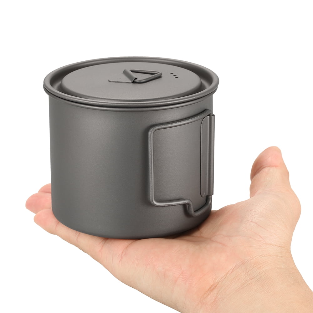 Tasse De Camping En Titane – Légère – 55x38mm – Argent – Pour Café, Thé, Eau