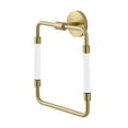 thumbnail image 4 of Verre Acrylic Square Towel Ring in Brushed Gold, 4 of 5