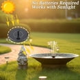 thumbnail image 4 of Solar Bird Bath for Outdoors, Metal Solar Bird Bath Fountain, 12.6" Bird Bath Bowl, Bird Water Fountain for Garden Patio Lawn Decor, Gold, 4 of 13