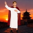 thumbnail image 6 of EnJoCho Kids Role Play Long Robe with Head Scarf Biblical Nativit𝗒 𝖲hepherd Wise Man Dress Up Outfit for Boys Girls Christmas Pageant Performance, 6 of 8