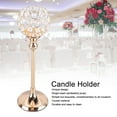 thumbnail image 3 of Candlestick Holder, Durable Single Head Candlestick Prop Minimalist  Candle Holder Gold Hollow  for Home, 3 of 8