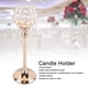 thumbnail image 3 of Candelabro ANGGREK dorado hueco brillante minimalista para bodas, 3 of 8