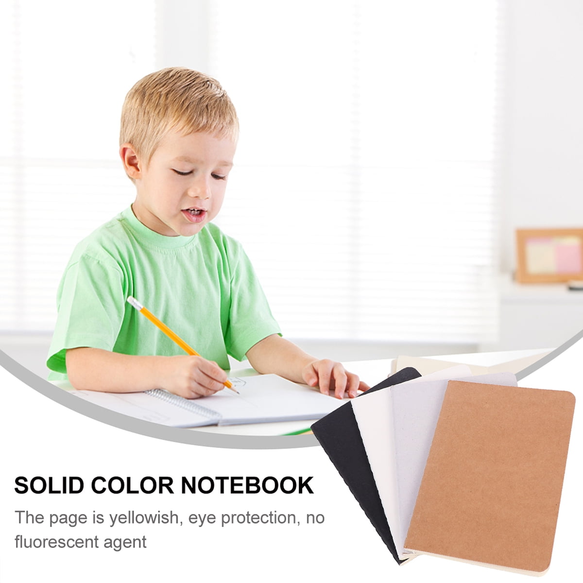 HONMEET 4pcs Blank Graffiti Sketchbook for Adults Solid Color Paper
