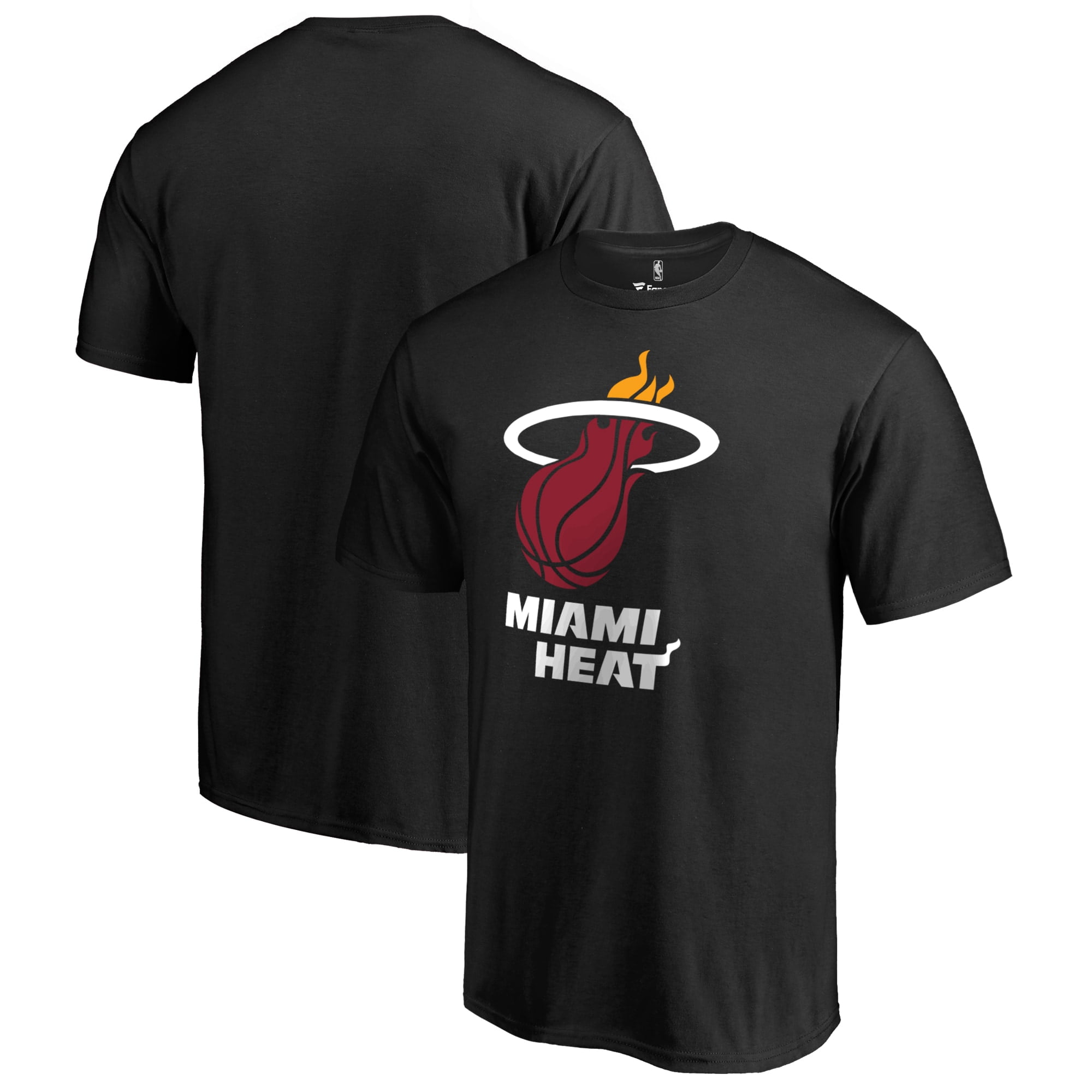 Miami Heat Fanatics Branded Primary Logo T-Shirt - Black - Walmart.com - Walmart.com