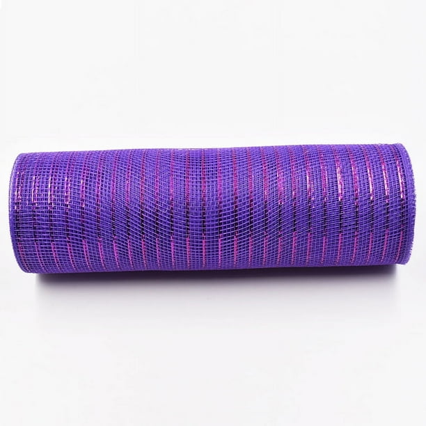 Nvzi 3 rollos de malla decorativa para decorar y hacer manualidades, morado