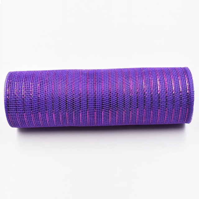 Nvzi 1 rollo de malla decorativa para decorar y hacer manualidades, color morado