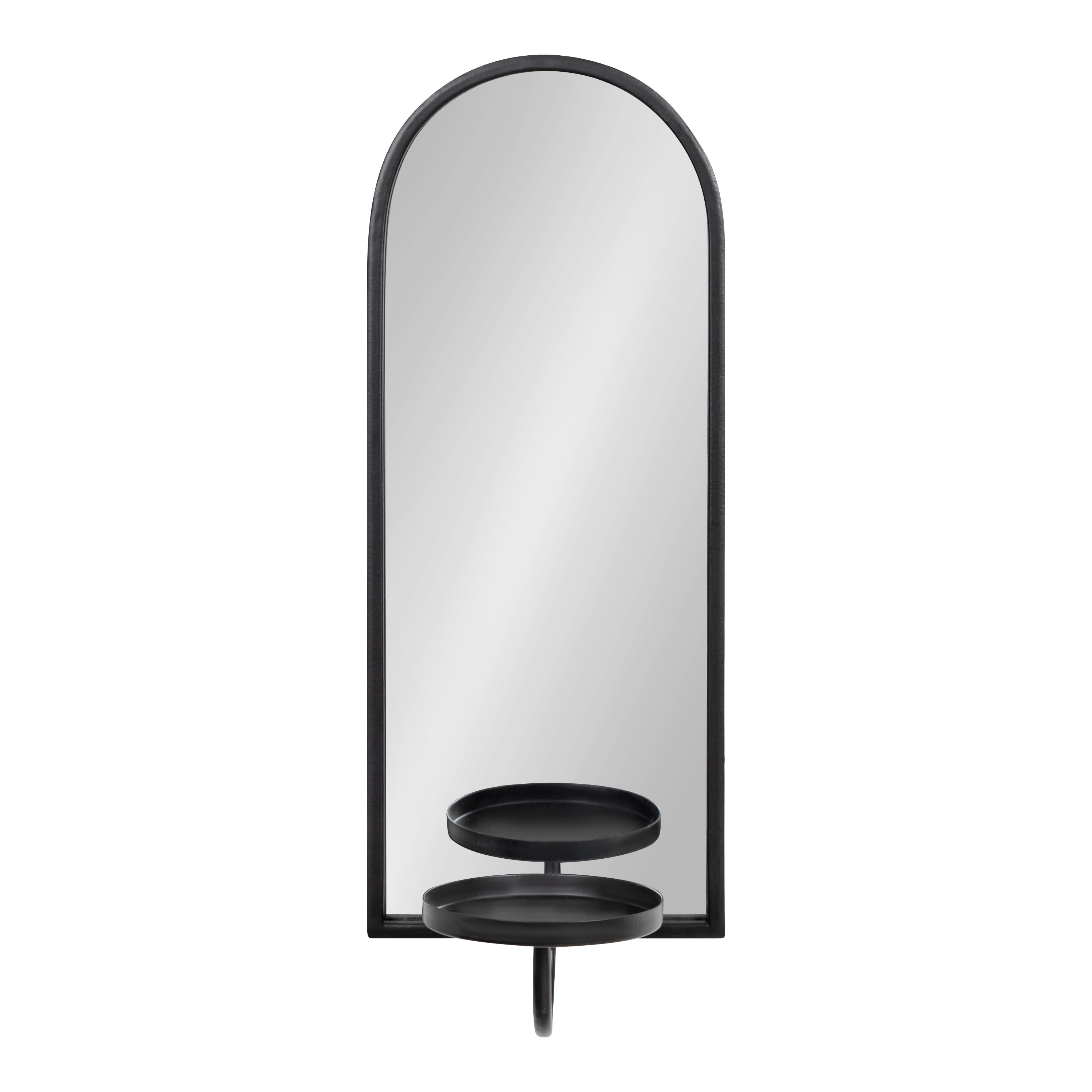 Kate and Laurel Ezerin Arched Mirror Wall Sconce 6 x 5 x 16