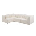 thumbnail image 4 of Kevinplus 145 inch Free Combination Sectional Sofa Upholstery Leisure Wide Deap Seat 4 Seaters Living Room, Apartment, Office Beige., 4 of 8