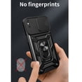 thumbnail image 6 of JTCASES for iPhone Xs Max Case with Sliding Lens Window Magnetic Car Mount Rotating Kickstand Hybird 3-layer Non-slipping Military-grade Protection Shell, Black, 6 of 9