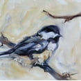 thumbnail image 2 of Gould, Renee 12x12 Gold Ornate Wood Framed with Double Matting Museum Art Print Titled - Chickadee 4, 2 of 4