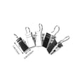 thumbnail image 4 of OULII 60Pcs Silver Metal Drapery Rings with Clips for Curtain Use Featuring Solid Rim Design, 4 of 6