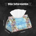 thumbnail image 6 of Lsque Sea and Fish Printed Long Tissue Box Cover Holder, Facial Paper Organizer Dispenser,Triangle with Bottom Belt, PVC Leather Decorative Organizer, 6 of 9