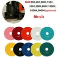 thumbnail image 4 of Lierteer 6 Inch 150Mm Dry/Wet Diamond Polishing Pads Flexible Grinding Discs For Granite, 4 of 6