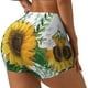 thumbnail image 1 of Fotbe Sunflowers (2) Shorts Sin Costuras – Shorts Deportivos de Cintura Alta para Mujer, Elásticos para Gimnasio, Yoga, Running o Ciclismo-Large, 1 of 8