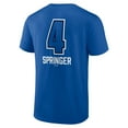 thumbnail image 3 of Men's George Springer Royal Toronto Blue Jays Name & Number Fastball T-Shirt, 3 of 3
