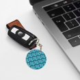 thumbnail image 6 of Naloa Seahorse Print Round Keychain Keychain Key Ring, Key Tag, Key Chain Bulk for Gift Accessories (Round), 6 of 7
