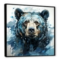 thumbnail image 2 of Designart "Abstract Bear Motion Interpretation I" Animals Bear Floater Framed Wall Art Prints, 2 of 5